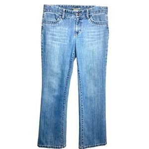 ANN TAYLOR SLIM FIT LOWER ON WAIST JEANS SIZE 8